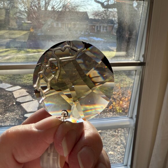 Swarovski Crystal-Earth Ornament- Amber SCS Suncatcher w/Box & COA 1003284 - Picture 5 of 11